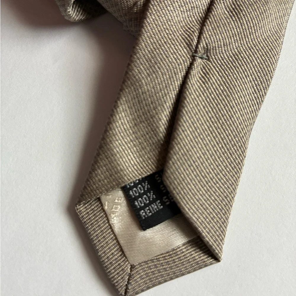 Bachrach Elegant Tan Men's Tie - Picture 3 of 7
